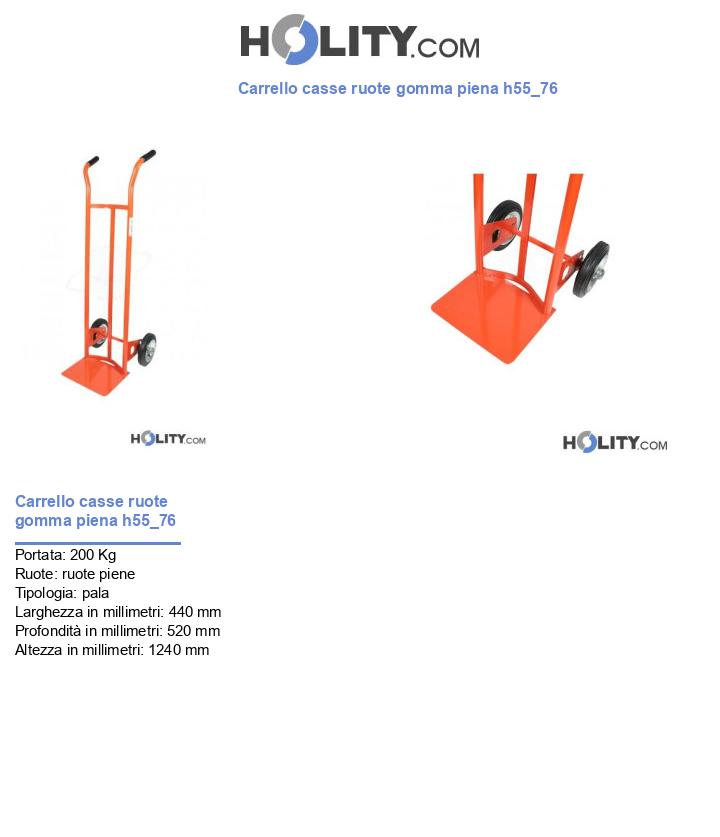 Carrello casse ruote gomma piena h55_76