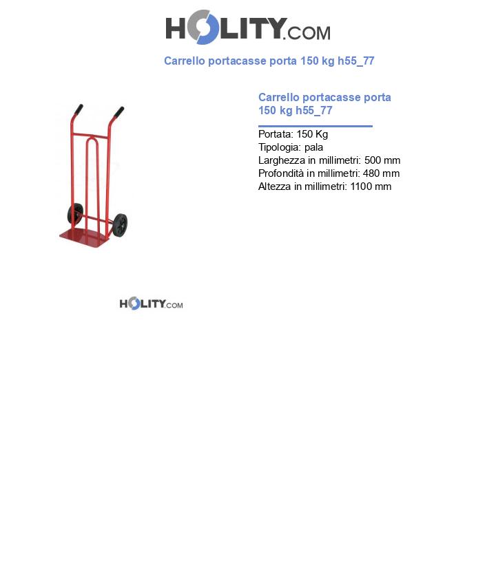 Carrello portacasse porta 150 kg h55_77