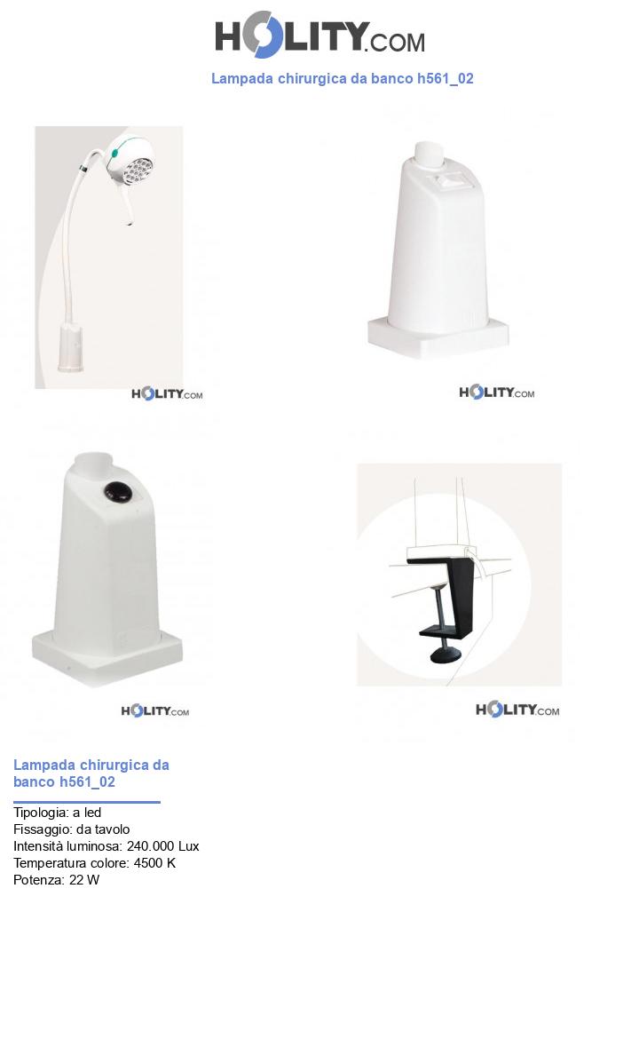 Lampada chirurgica da banco h561_02