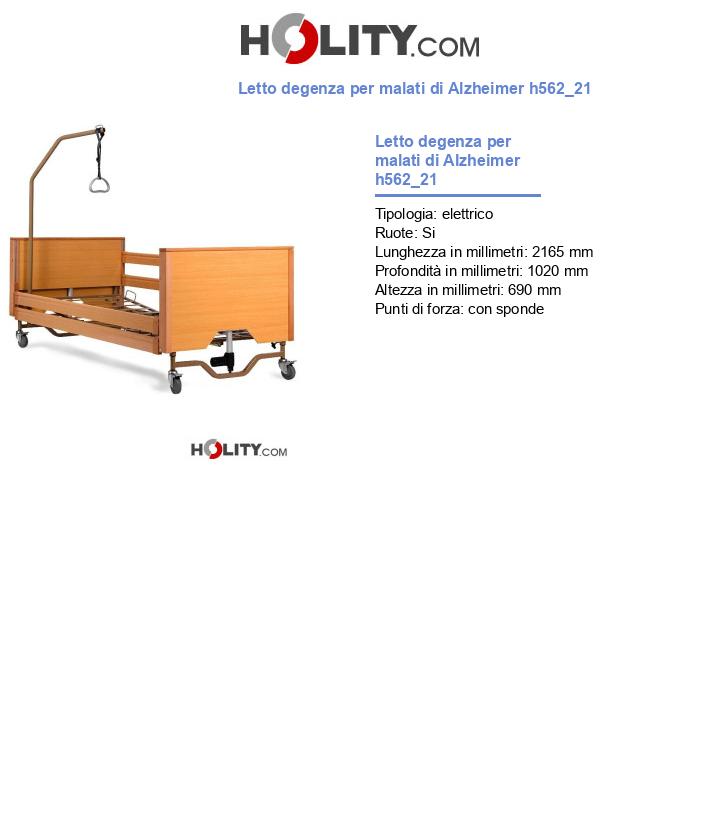 Letto degenza per malati di Alzheimer h562_21