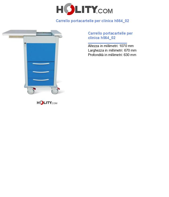 Carrello portacartelle per clinica h564_02