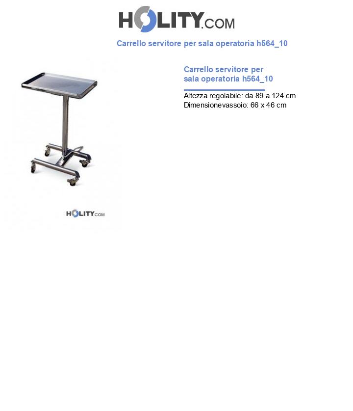 Carrello servitore per sala operatoria h564_10