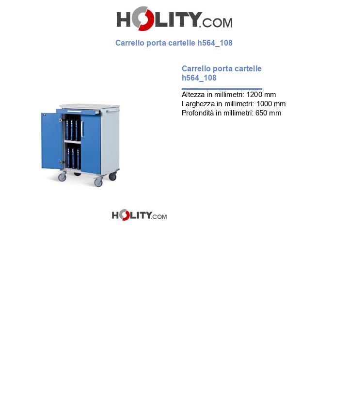Carrello porta cartelle h564_108