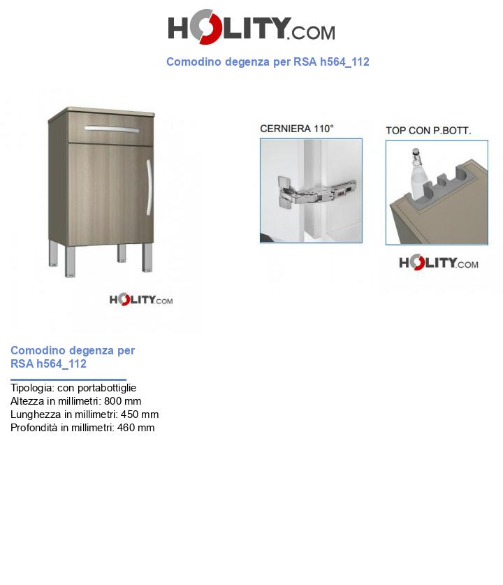 Comodino degenza per RSA h564_112