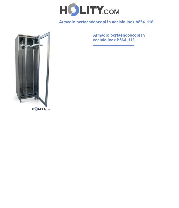 Armadio portaendoscopi in acciaio inox h564_118