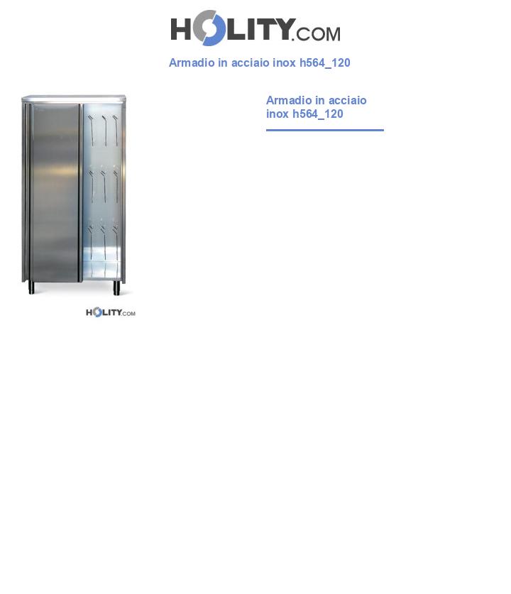 Armadio in acciaio inox h564_120