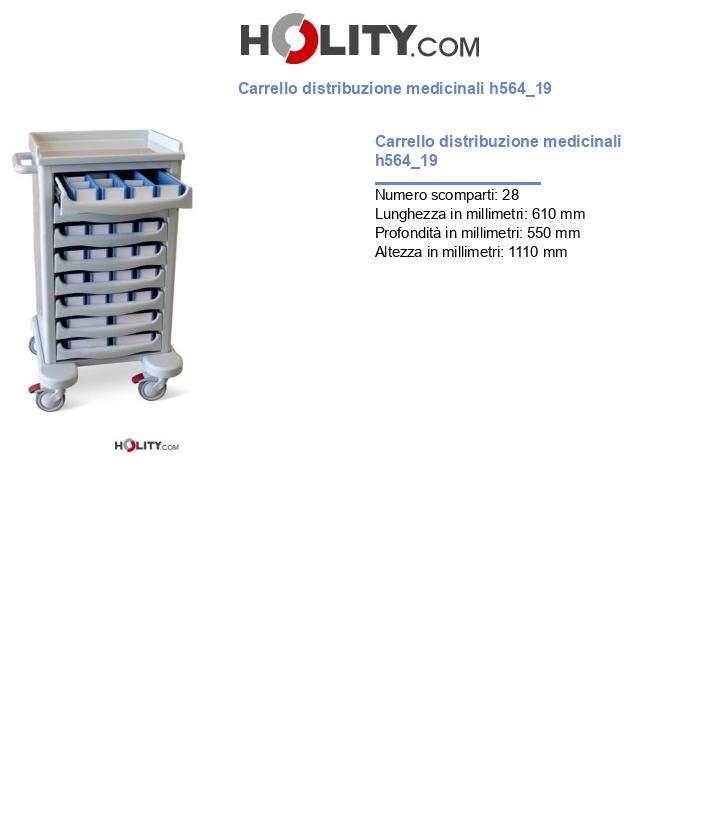 Carrello distribuzione medicinali h564_19