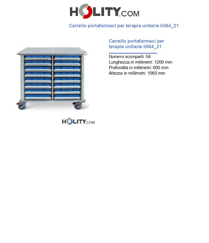 Carrello portafarmaci per terapia unitaria h564_21