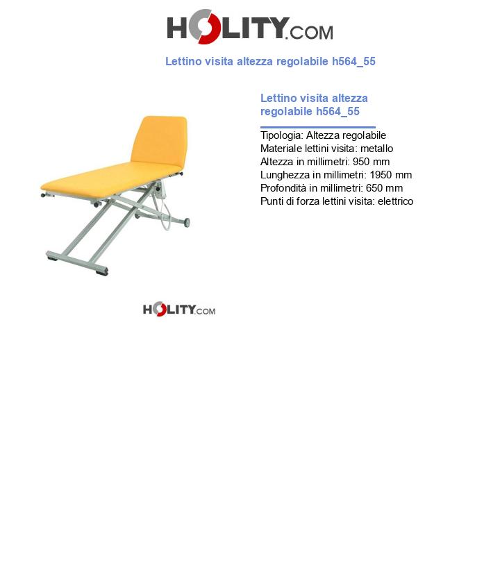 Lettino visita altezza regolabile h564_55