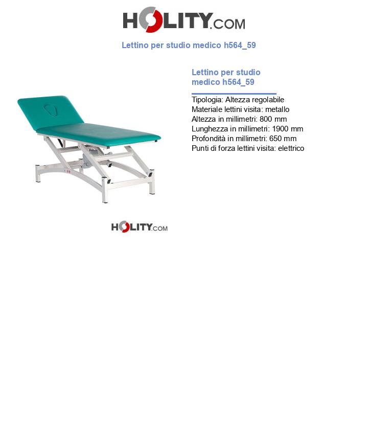 Lettino per studio medico h564_59