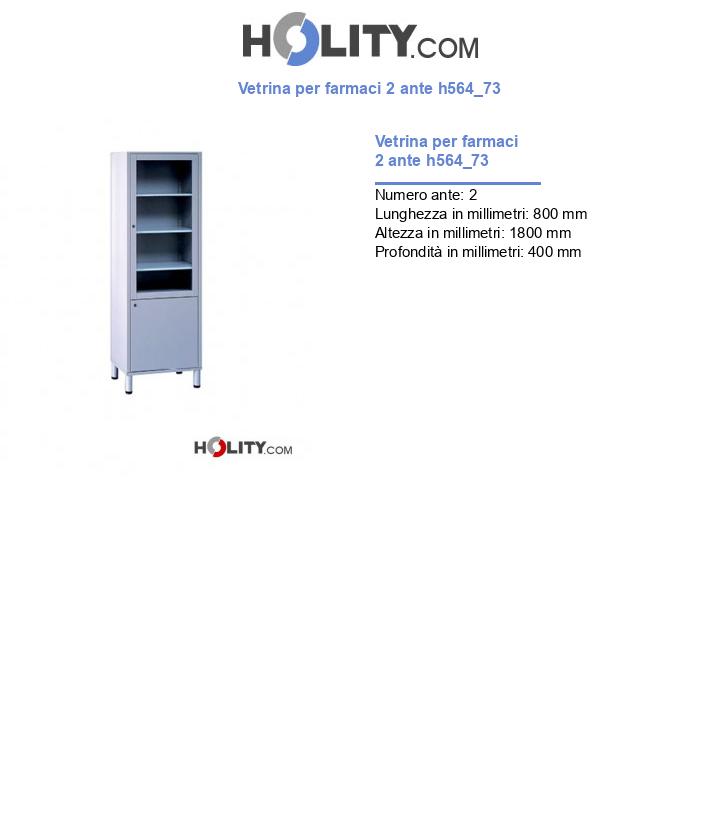Vetrina per farmaci 2 ante h564_73