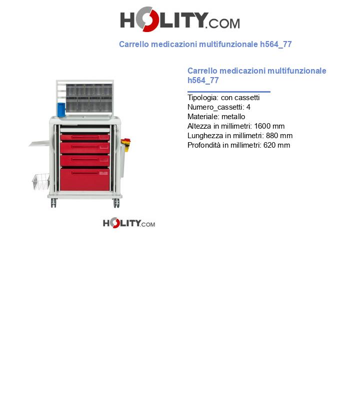 Carrello medicazioni multifunzionale h564_77
