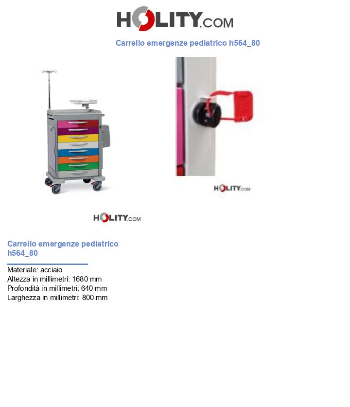 Carrello emergenze pediatrico h564_80