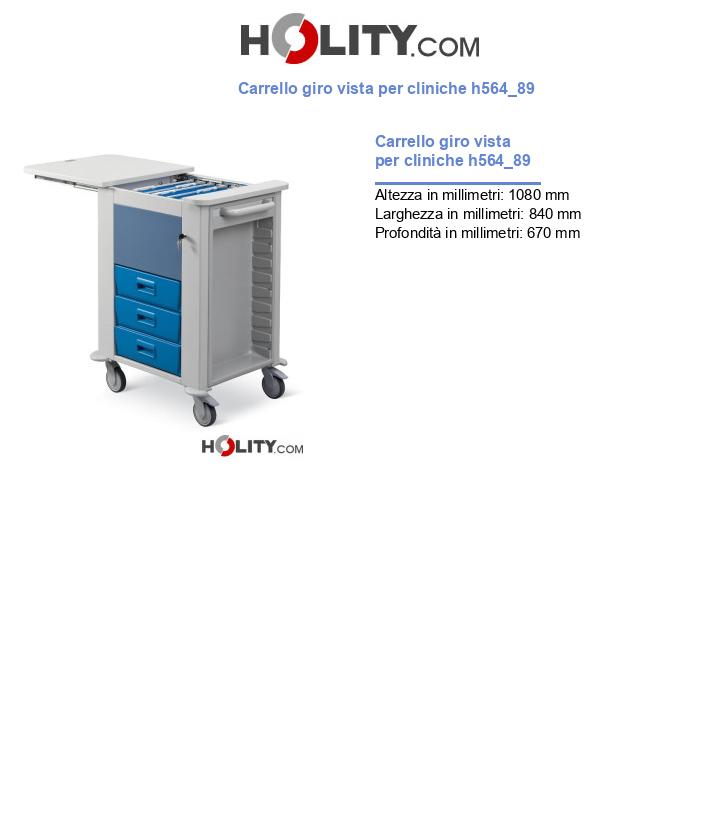 Carrello giro vista per cliniche h564_89