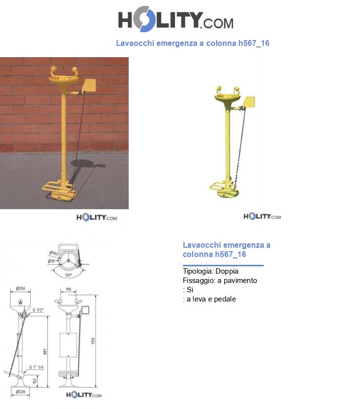 Lavaocchi emergenza a colonna h567_16