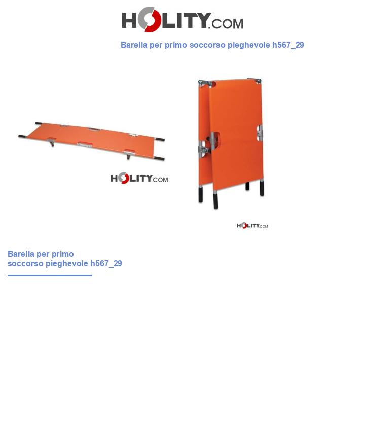 Barella per primo soccorso pieghevole h567_29
