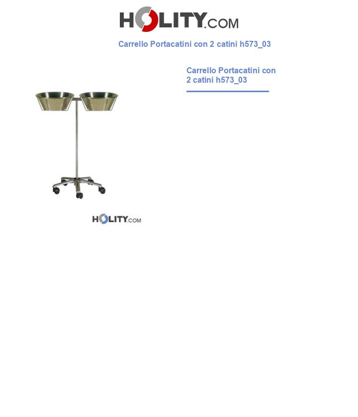 Carrello Portacatini con 2 catini h573_03