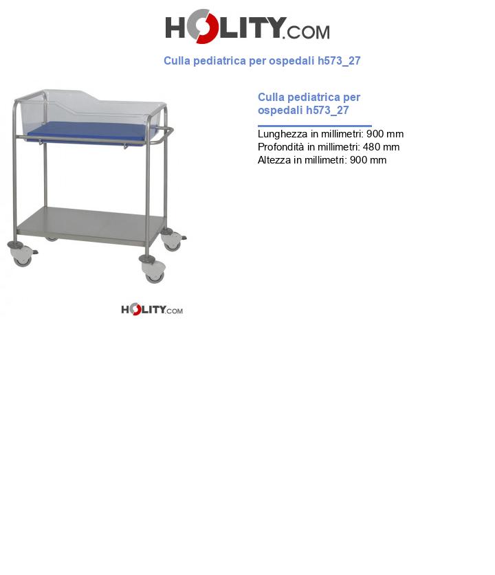 Culla pediatrica per ospedali h573_27