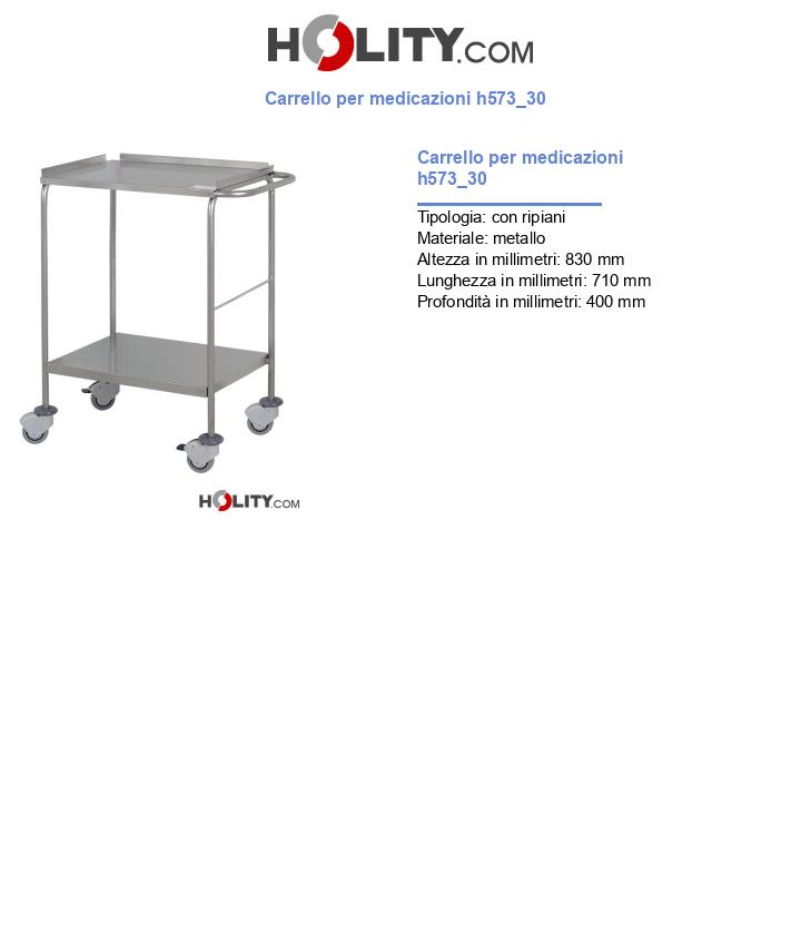 Carrello per medicazioni h573_30