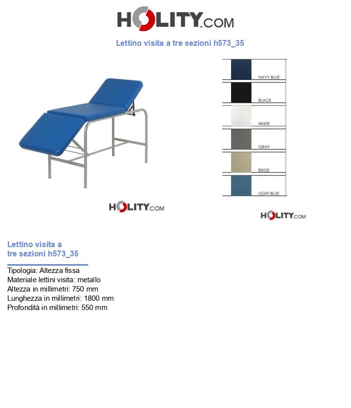 Lettino visita a tre sezioni h573_35