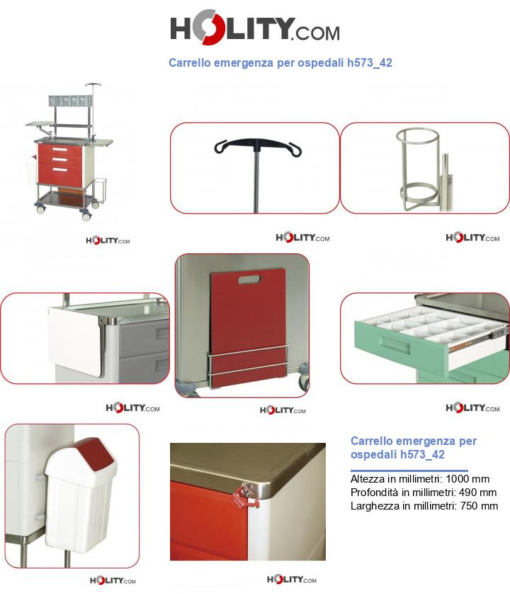 Carrello emergenza per ospedali h573_42