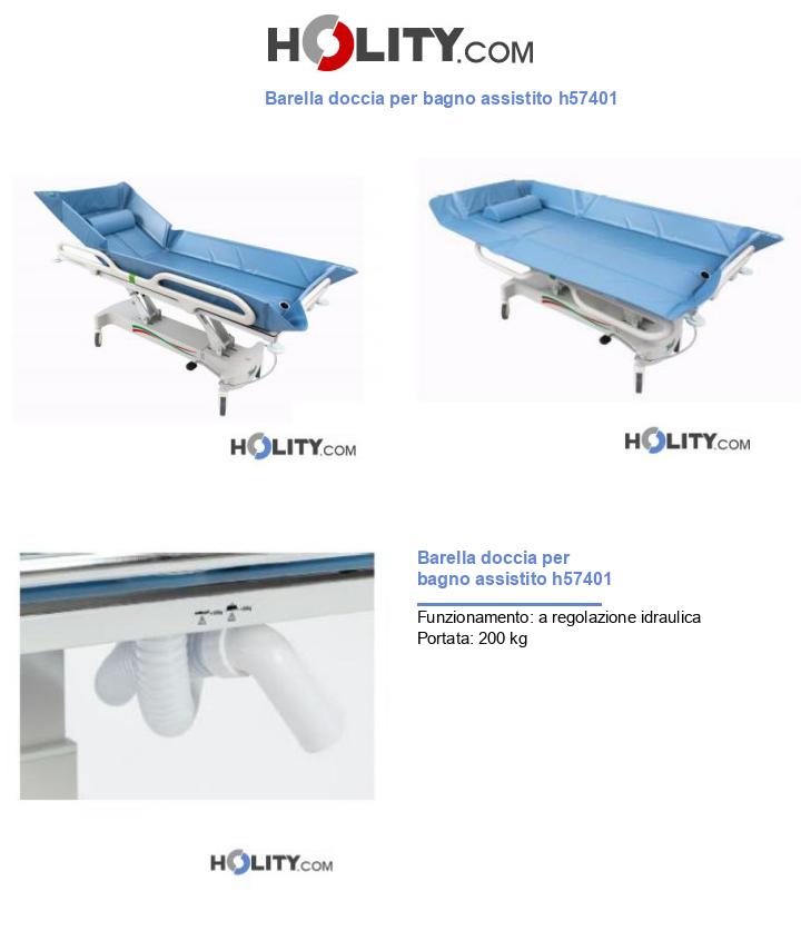 Barella doccia per bagno assistito h57401