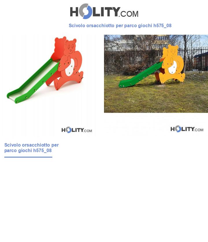 Scivolo orsacchiotto per parco giochi h575_08
