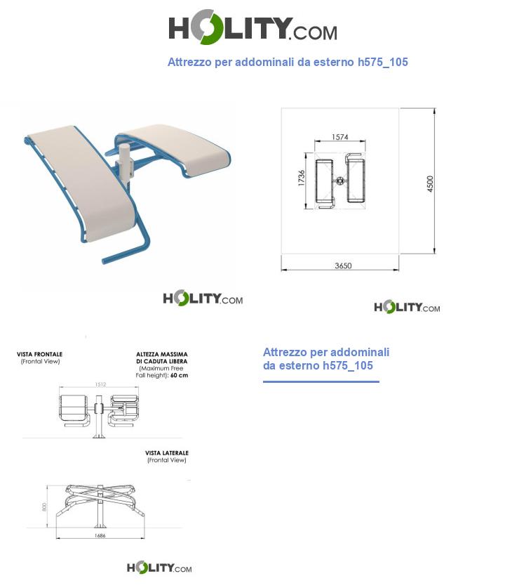 Attrezzo per addominali da esterno h575_105