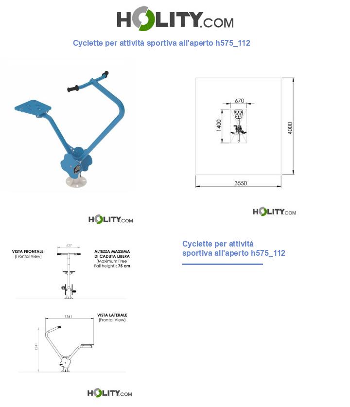 Cyclette per attività sportiva all'aperto h575_112