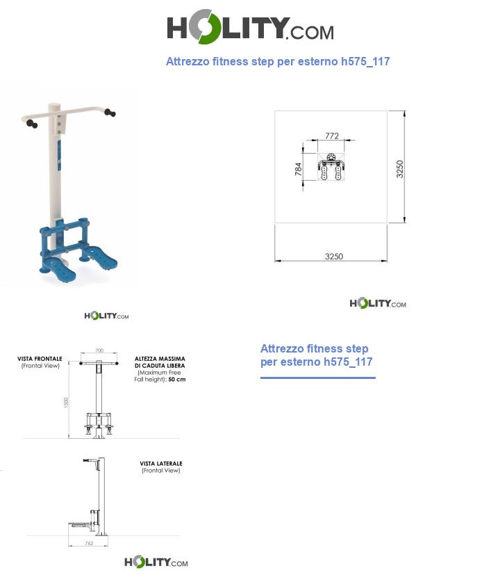 Attrezzo fitness step per esterno h575_117
