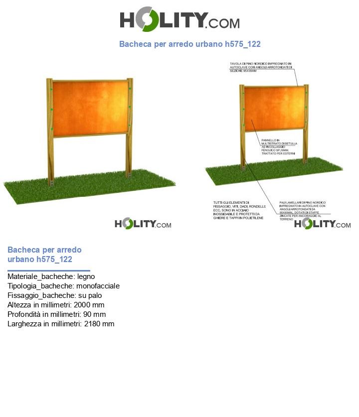 Bacheca per arredo urbano h575_122