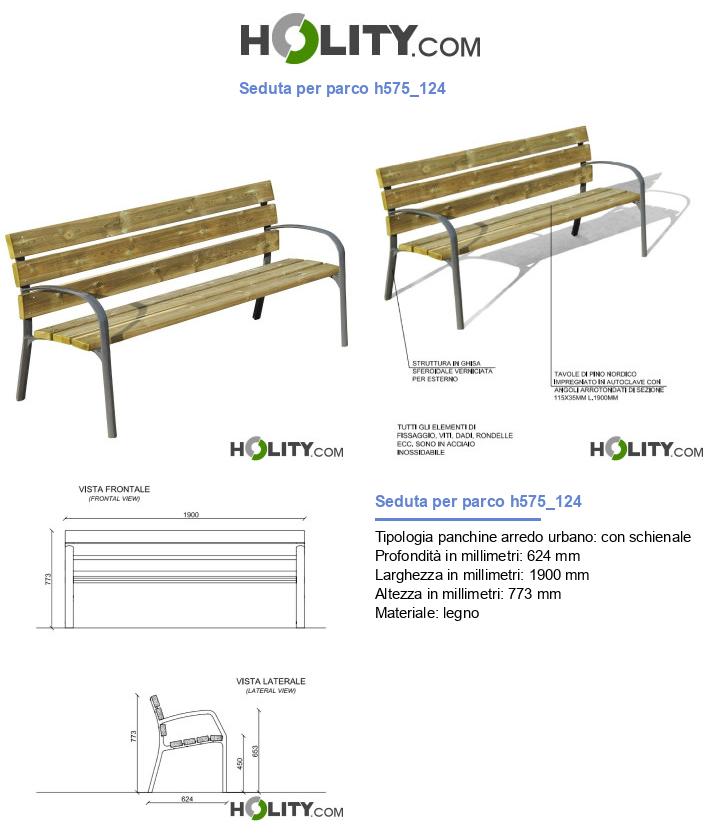 Seduta per parco h575_124
