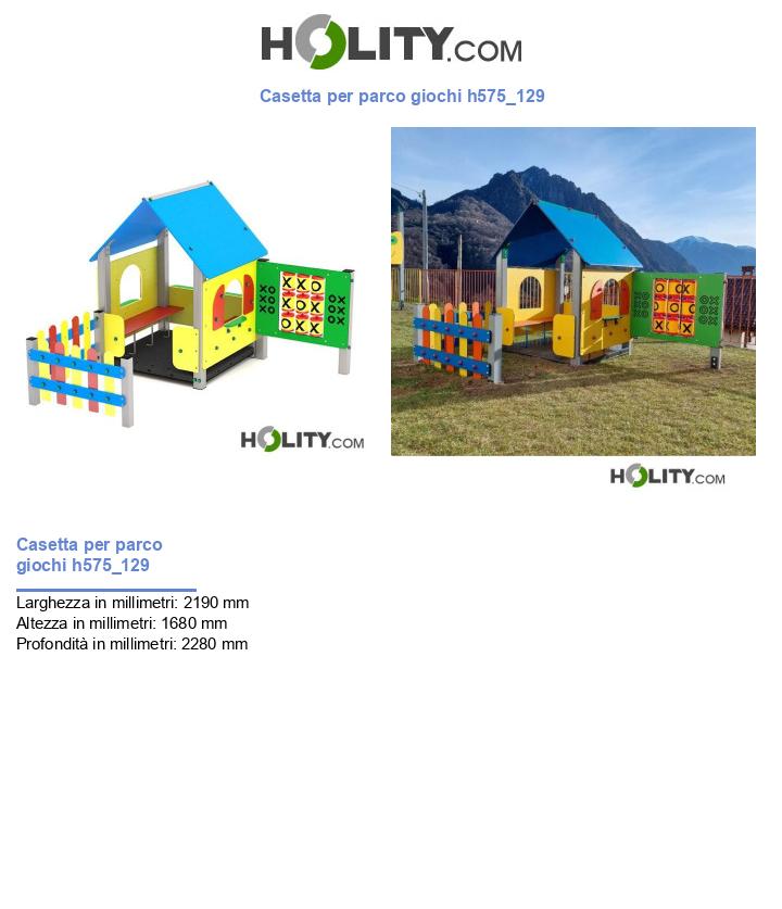 Casetta per parco giochi h575_129