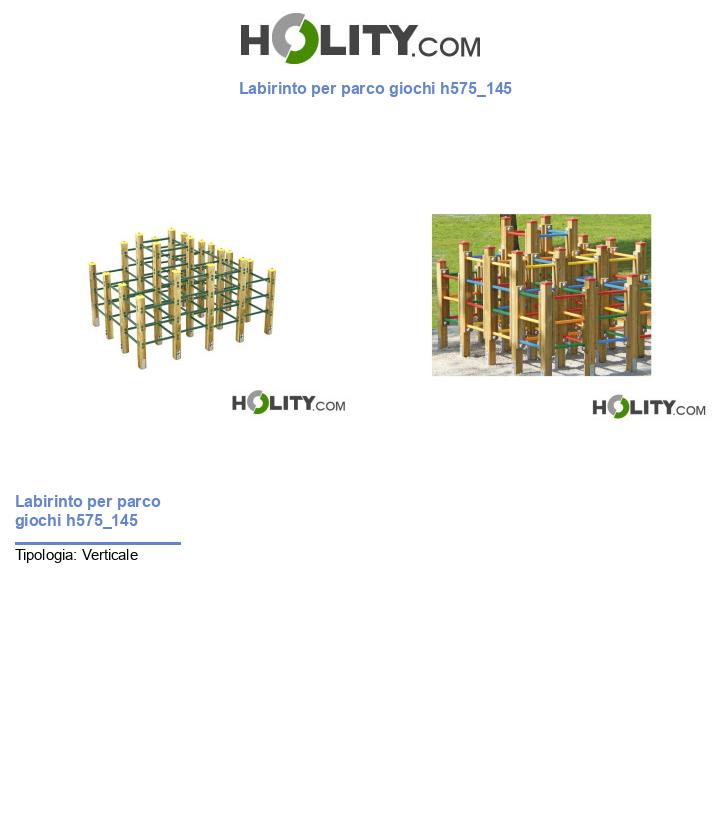 Labirinto per parco giochi h575_145