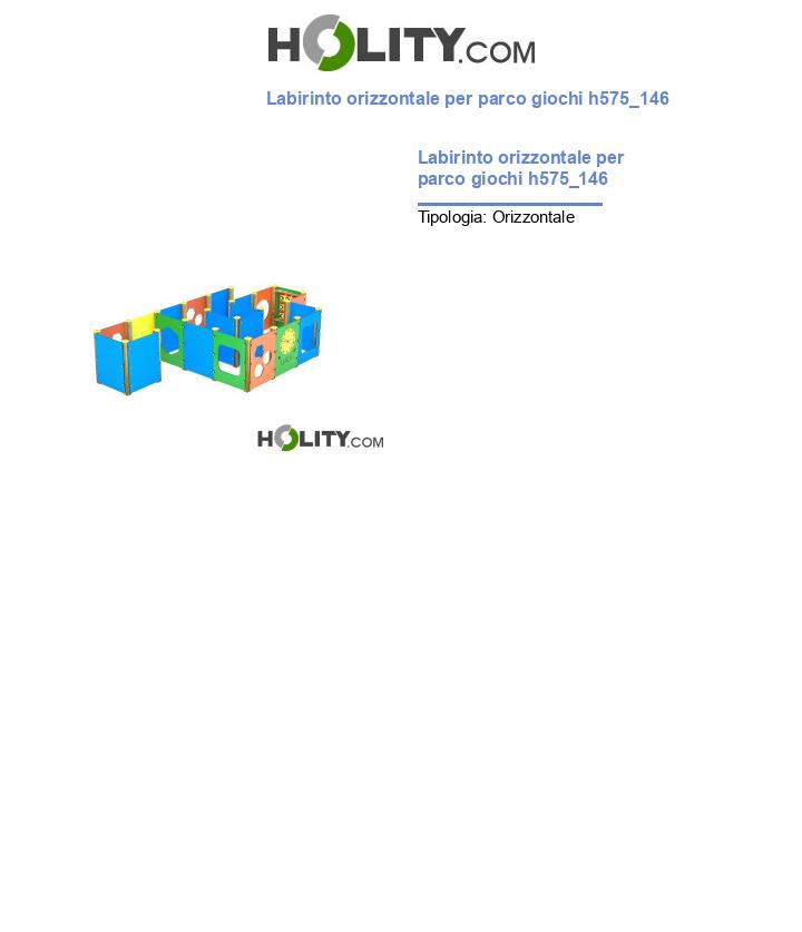 Labirinto orizzontale per parco giochi h575_146