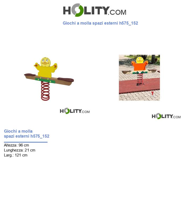 Giochi a molla spazi esterni h575_152