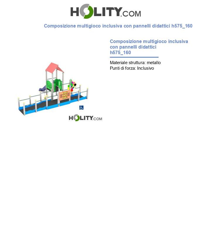 Composizione multigioco inclusiva con pannelli didattici h575_160