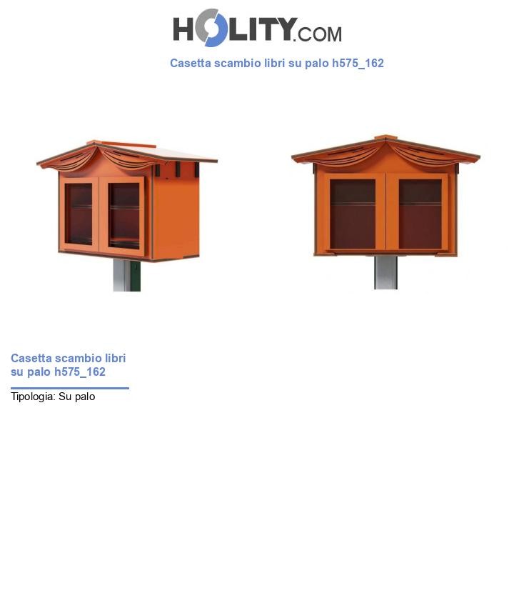 Casetta scambio libri su palo h575_162