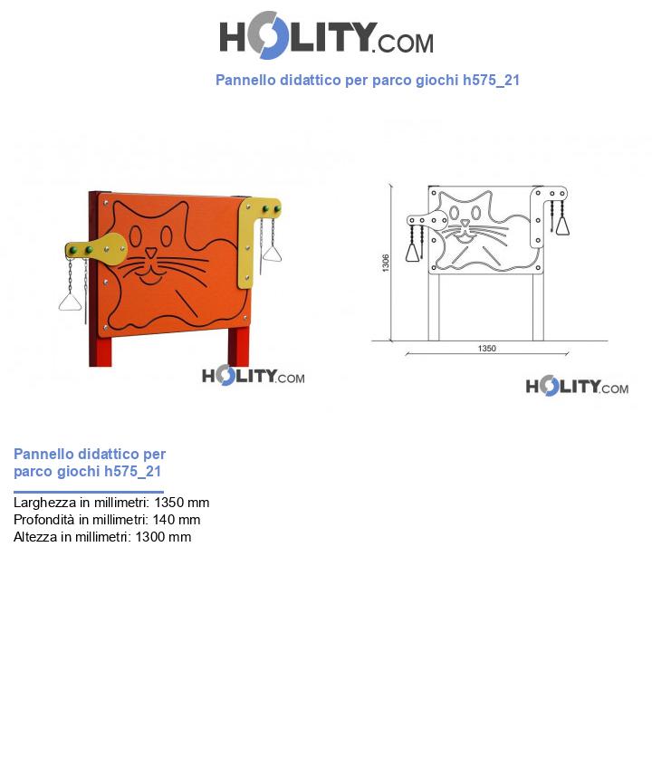 Pannello didattico per parco giochi h575_21