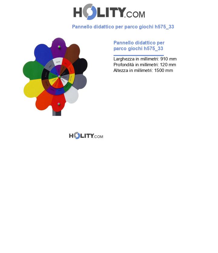Pannello didattico per parco giochi h575_33