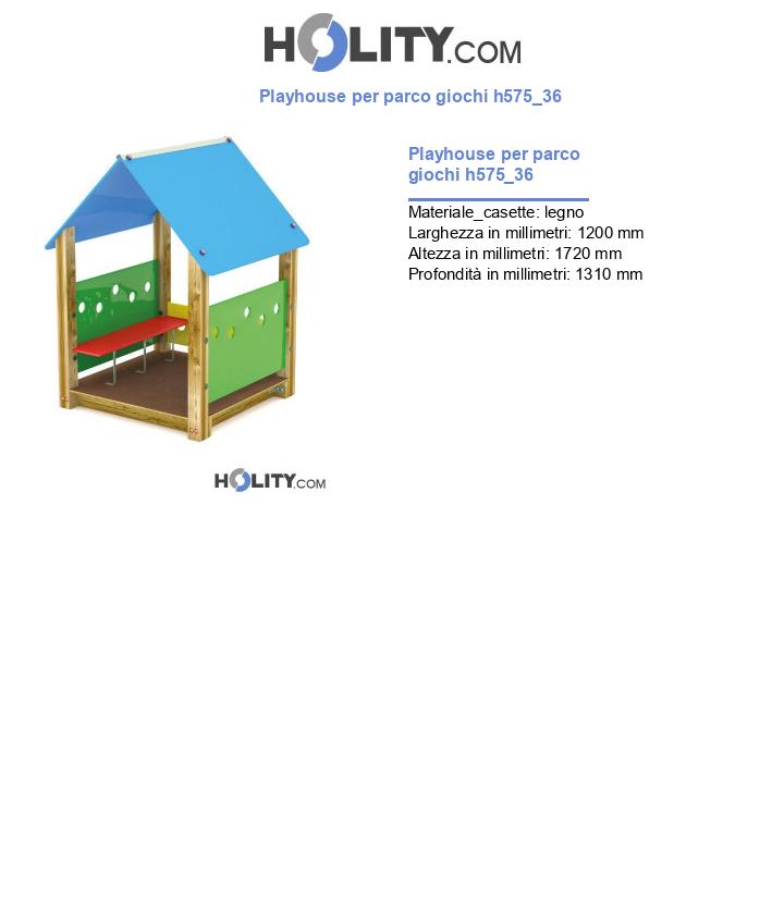Playhouse per parco giochi h575_36