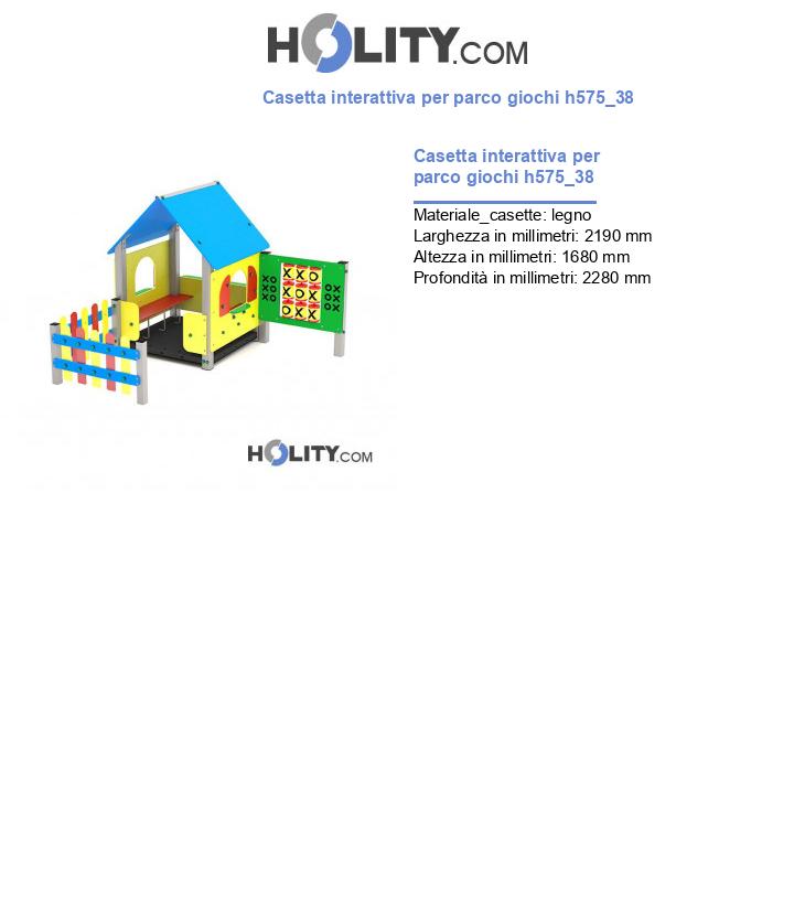 Casetta interattiva per parco giochi h575_38