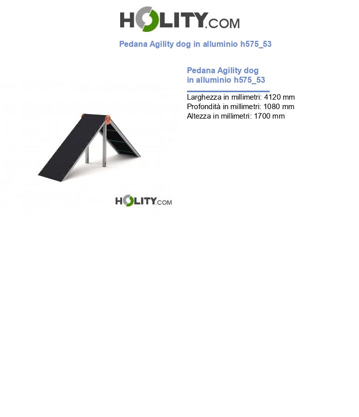 Pedana Agility dog in alluminio h575_53
