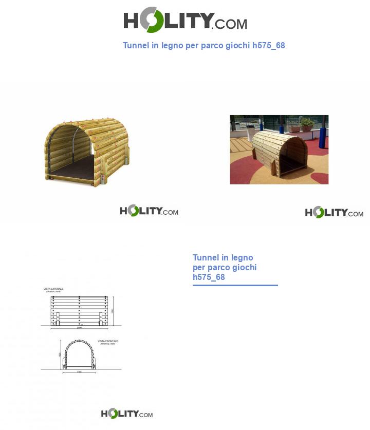 Tunnel in legno per parco giochi h575_68