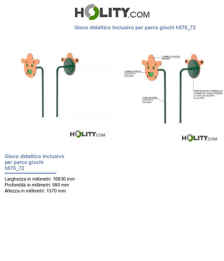Gioco didattico inclusivo per parco giochi h575_72