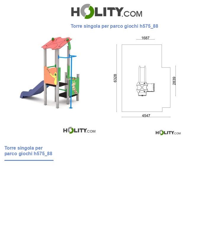 Torre singola per parco giochi h575_88