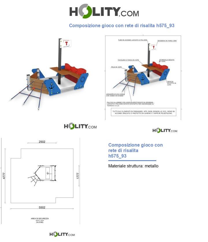 Composizione gioco con rete di risalita h575_93