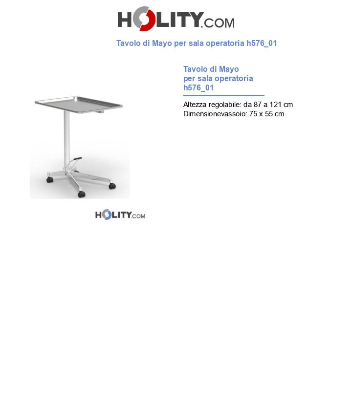 Tavolo di Mayo per sala operatoria h576_01