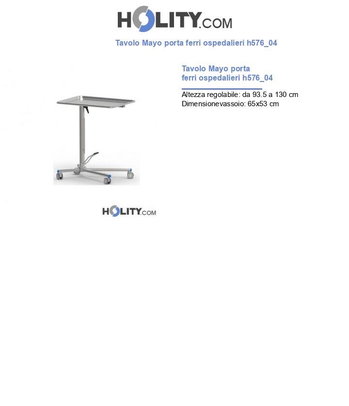 Tavolo Mayo porta ferri ospedalieri h576_04
