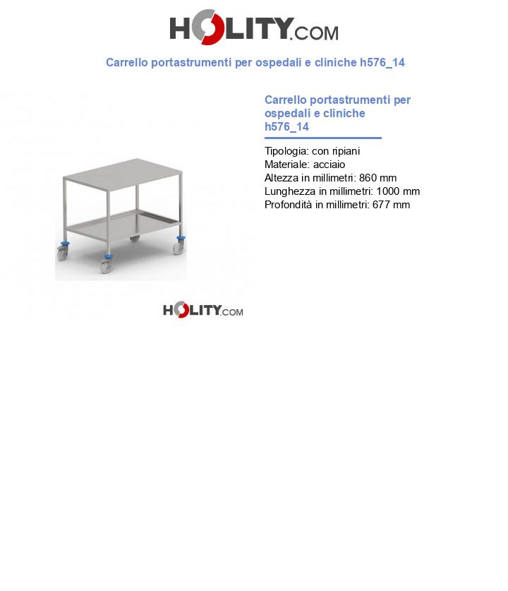 Carrello portastrumenti per ospedali e cliniche h576_14